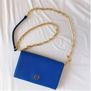 Tory Burch Blue Robinson Crossbody